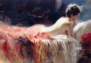 Soft Light PD Femme Impressionist Peinture à l'huile